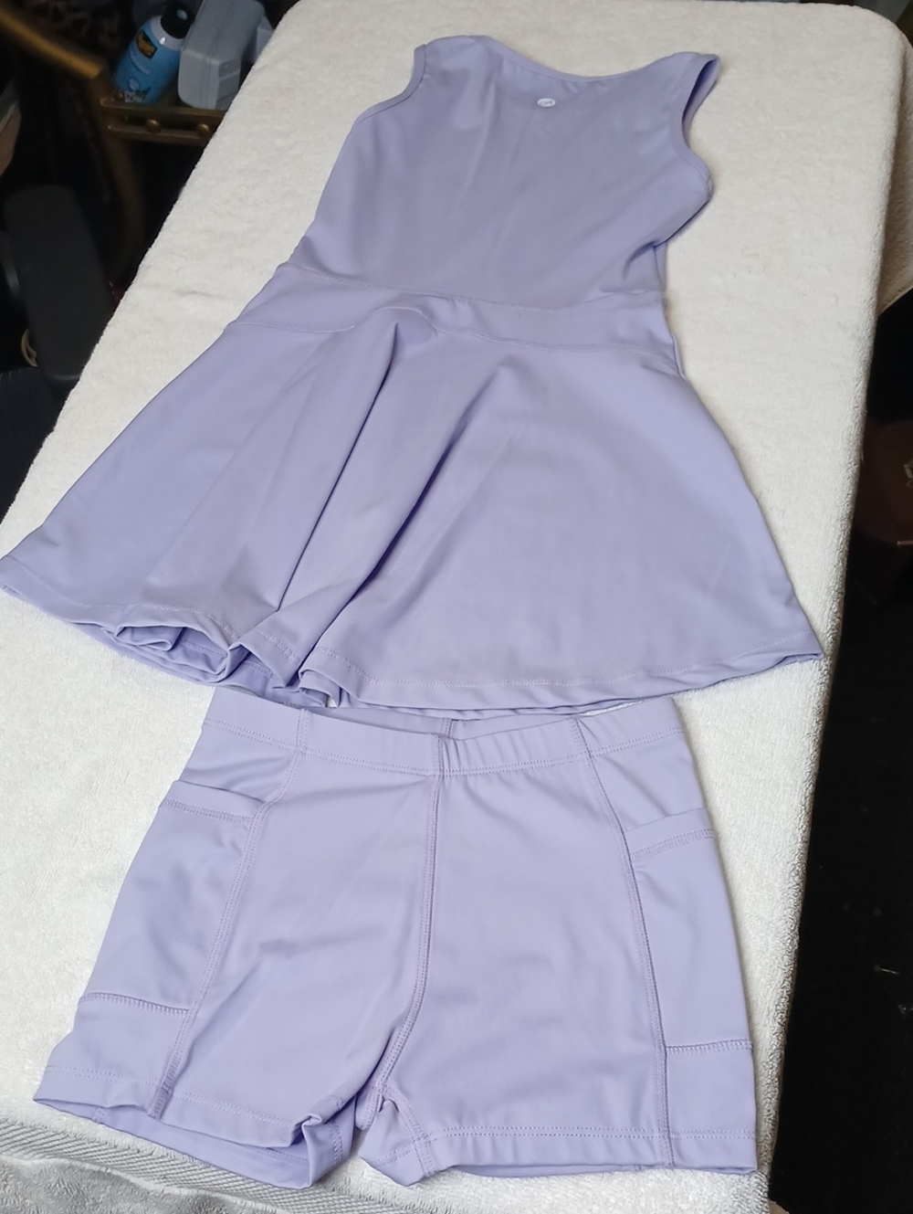 Athletic Lavender Skort with Built-In Shorts